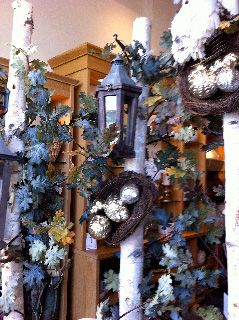 Birch Log Decorations at Pottery Barn