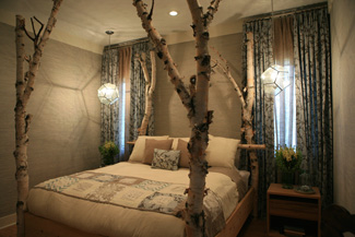 Birch Log Bed - Featured on Extreme Makeover Home Edition